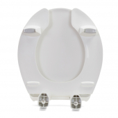 Bemis 3L2050T (White) 3" Lift Medic-Aid Plastic Round Toilet Seat w/ DuraGuard, Heavy-Duty Bemis
